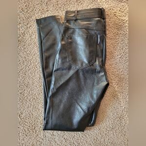 Black Zara Leather Pants